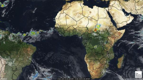 Equatorial Guinea Mapa ng mapa ng lagay ng panahon 