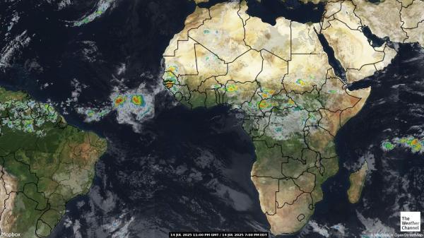 Equatorial Guinea Meteo nuvola mappa 