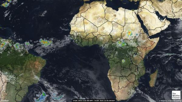Equatorial Guinea Meteo nuvola mappa 