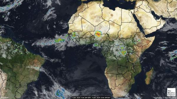 Guinée Equatoriale Météo nuage carte 