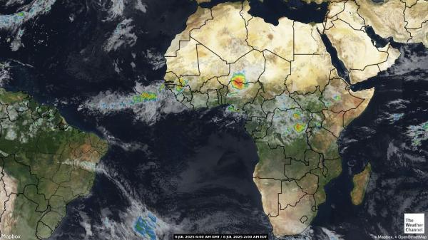 Ækvatorial Guinea Vejret sky kort 