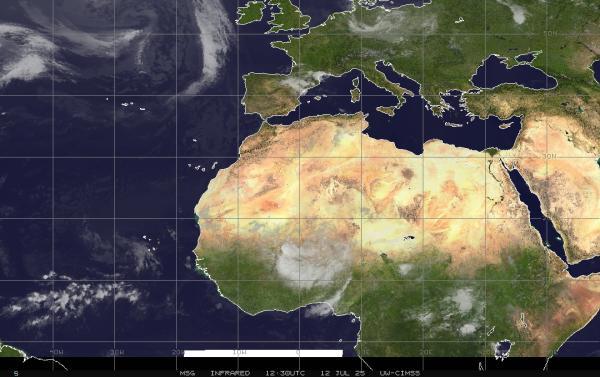 Eritrea Vejret sky kort 