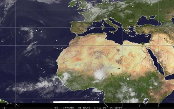Eritrea Mapa del tiempo pronóstico nube 