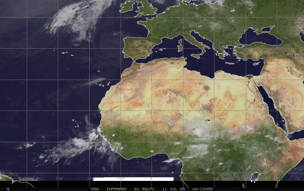 Eritreja Vremenska prognoza, Satelitska karta vremena 