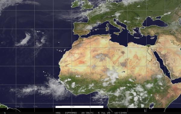 Erythrée Météo nuage carte 
