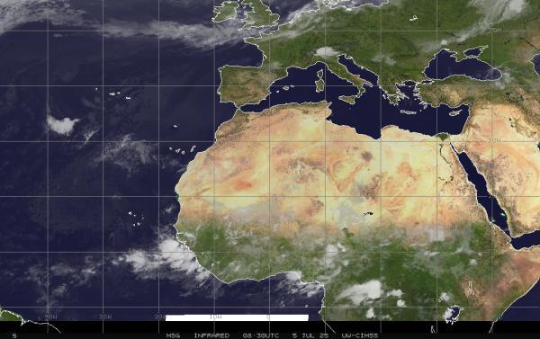 Eritrea Vejret sky kort 