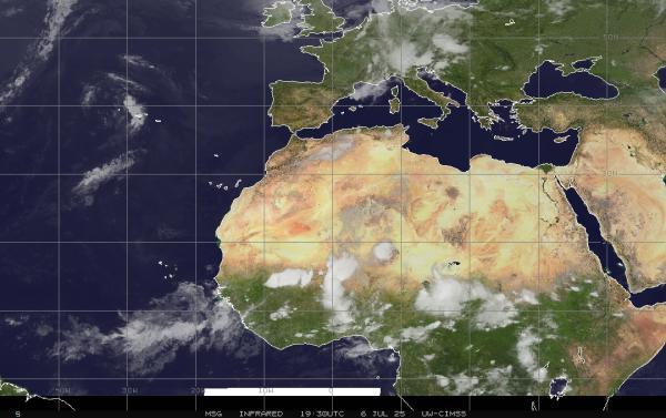 Eritrea Previsão do tempo nuvem mapa 