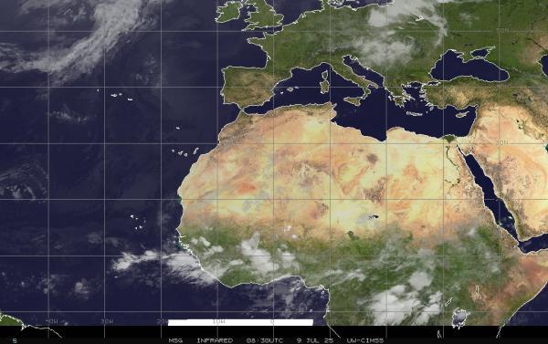 Eritrea Peta Cuaca awan 