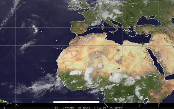 Eritrea Meteo nuvola mappa 