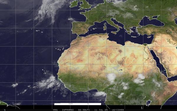 Eritrea Mapa del tiempo pronóstico nube 