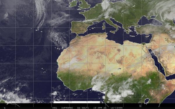 Eritre Hava bulut haritası 