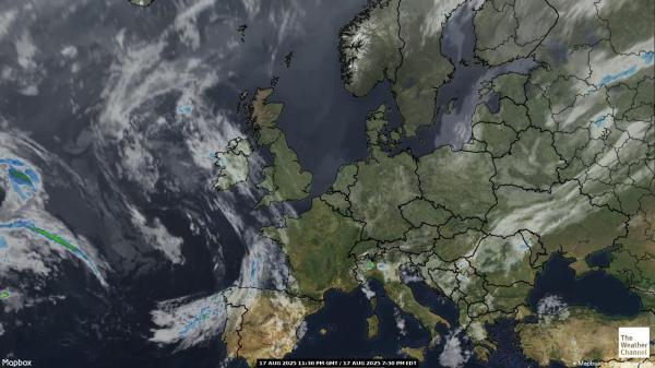 Estland Wetter Wolke Karte 