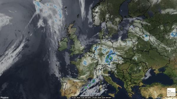Estonie Météo nuage carte 
