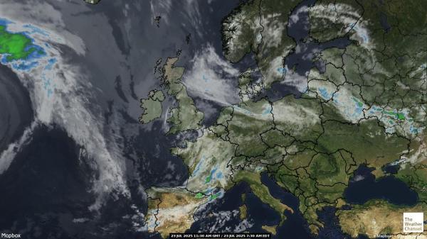 Estland Wetter Wolke Karte 