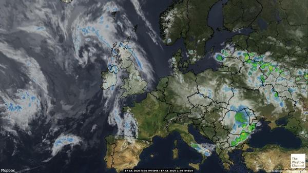 Estònia Previsió meteorològica, mapa meteorològic per satèl·lit 
