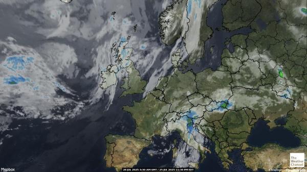 Europe Météo nuage carte 