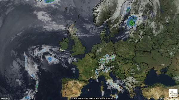 Europa Weer wolk kaart 