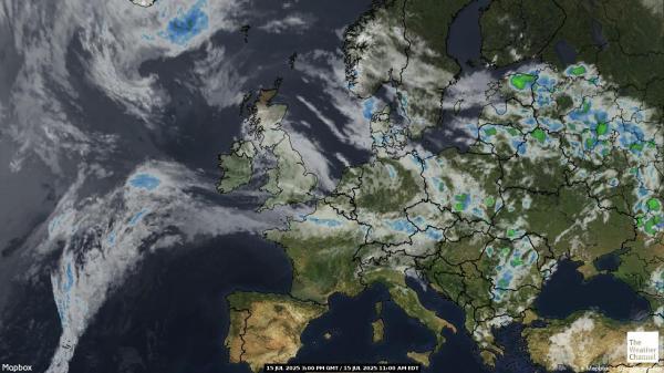 Union européenne Météo nuage carte 
