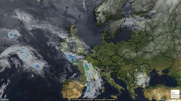 Europäische Union Wetter Wolke Karte 