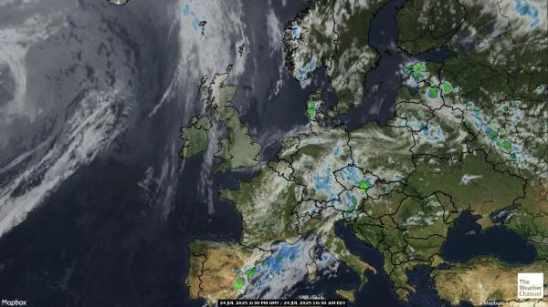 Unión Europea Mapa del tiempo pronóstico nube 