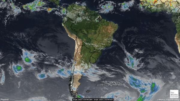 Falklandinseln (Malvinas) Wetter Wolke Karte 
