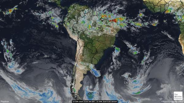 Falklandy (Malwiny) Chmura pogoda mapa 