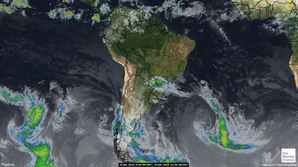 Fransk Guiana Vejret sky kort 