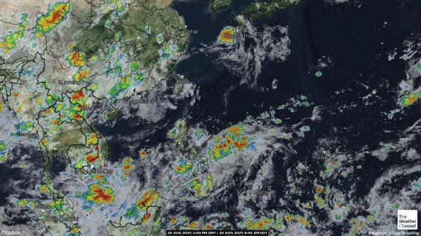 French Polynesia Weather Cloud Map 