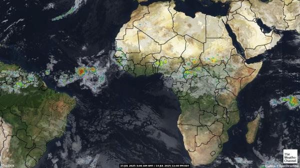 Gabon Weather Cloud Map 