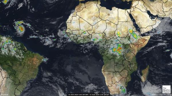 Gambia Wetter Wolke Karte 
