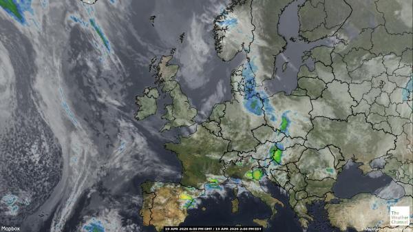Deutschland Wetter Wolke Karte 
