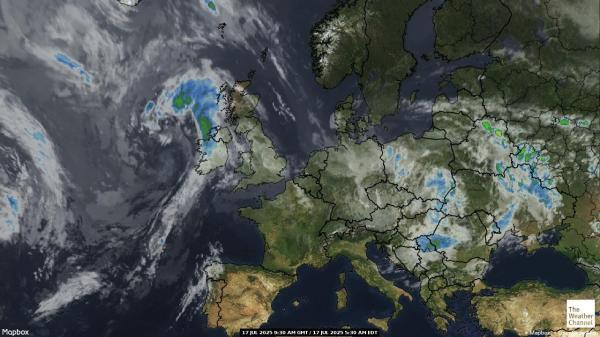 Germany Meteo nuvola mappa 