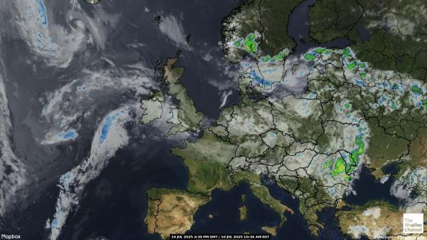 Gibraltar Météo nuage carte 