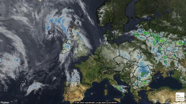 Gibraltar Wetter Wolke Karte 
