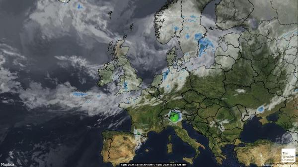 Gibraltar Vejret sky kort 