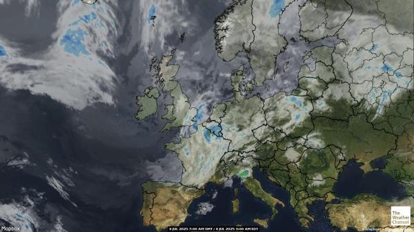 Gibraltar Wetter Wolke Karte 