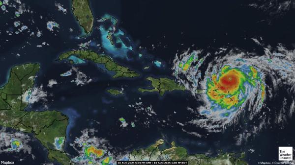 Grenada Wetter Wolke Karte 