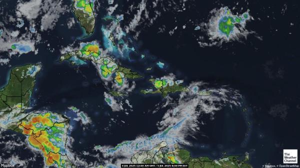 Guadeloupe Météo nuage carte 