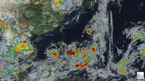 Guam Mapa del tiempo pronóstico nube 