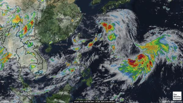 Guam Weer wolk kaart 