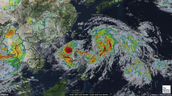 Guam Weer wolk kaart 