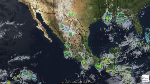 Guatemala Previsão do tempo nuvem mapa 