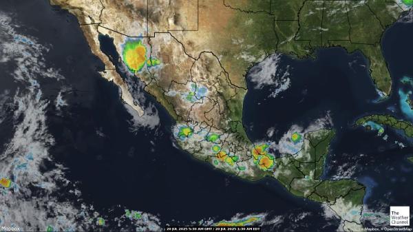 Guatemala Meteo nuvola mappa 