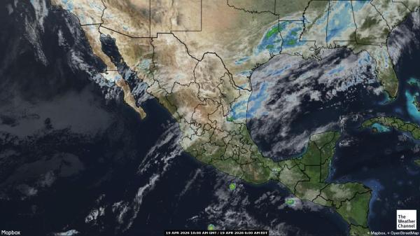 Gwatemala Chmura pogoda mapa 