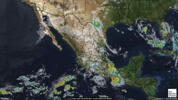 Guatemala Mapa del tiempo pronóstico nube 