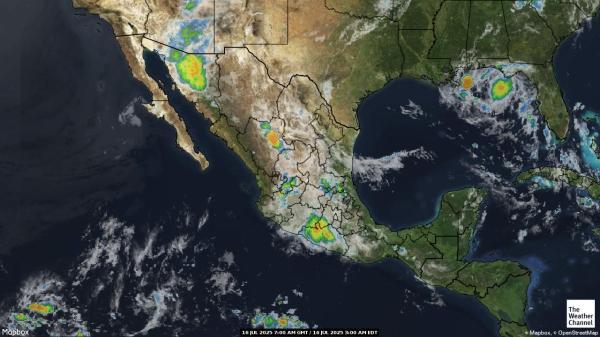 Guatemala Wetter Wolke Karte 