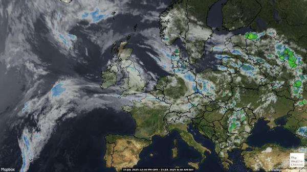 Guernsey Vejret sky kort 