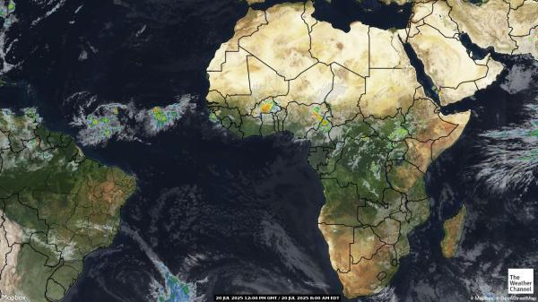 Guinea-Bissau Weather Cloud Map 