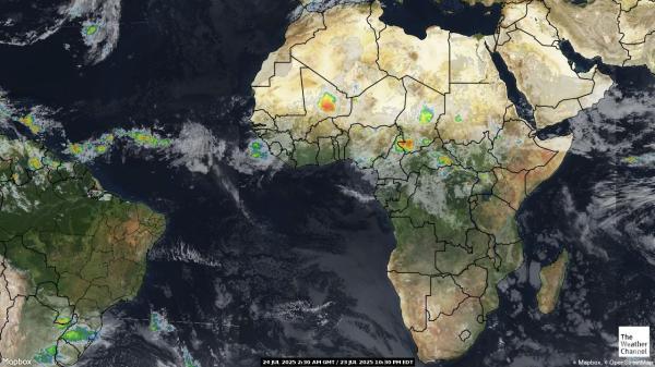 Guinea-Bissau Ilm pilv kaart 
