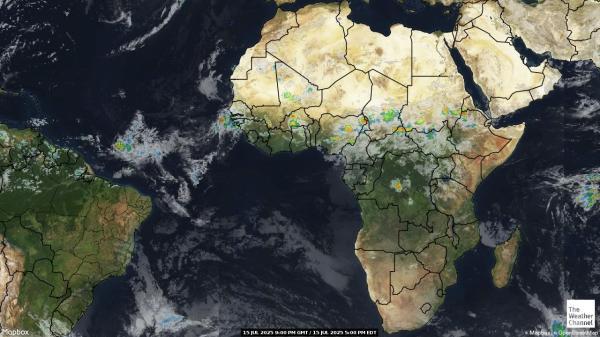 Guinea-Bissau Wetter Wolke Karte 